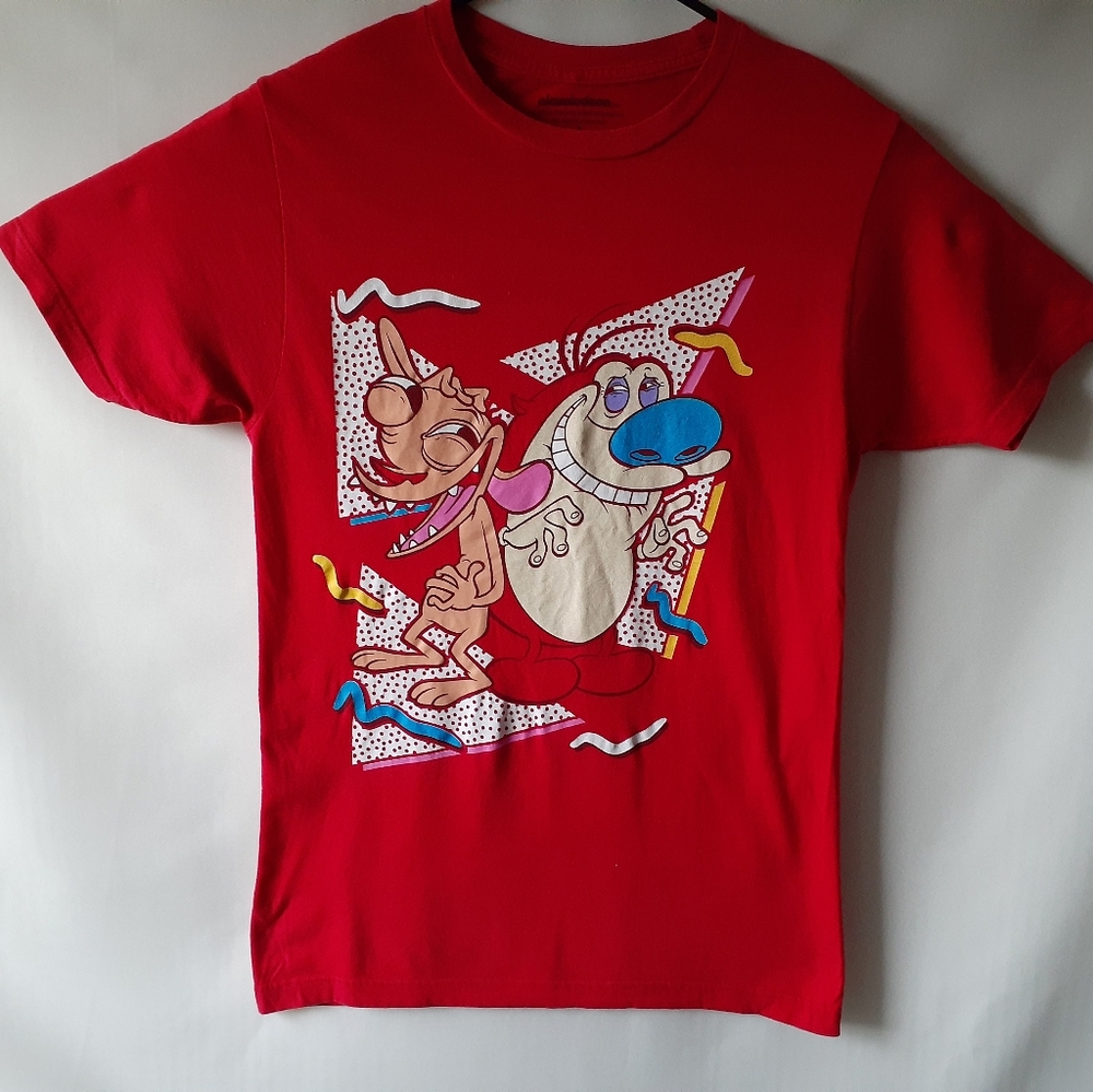 Ren & Stimpy men's red short-sleeve t-shirt - Picture 5 of 8